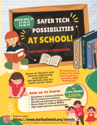 safer tech possibilities at school for parents and educators - nov. 21 at 6pm ET