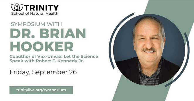 dr brian hooker featured speaker at trinity symposium sept 26